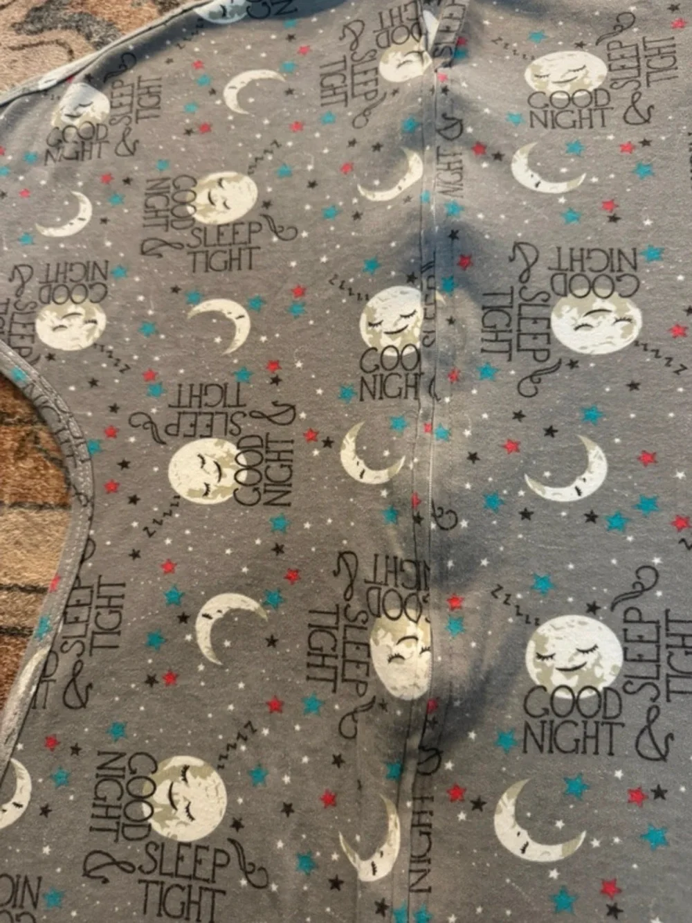 Gray 'Good Night' Moon & Star Sleep Sack for Kids